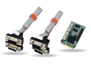 DS-MPE-SER4M: I/O Expansion Modules, Rugged, wide-temperature PC/104, PC/104-<i>Plus</i>, PCIe/104 / OneBank, PCIe Minicard, and FeaturePak modules featuring standard and optoisolated RS-232/422/485 serial interfaces, Ethernet, CAN bus, and digital I/O functions., PCIe MiniCard